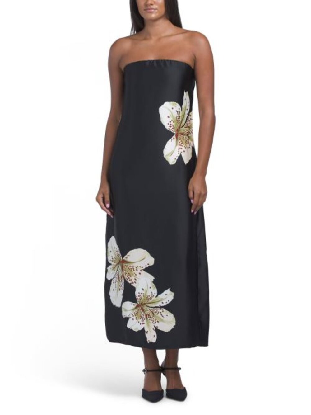 HOUSE OF HARLOW 1960 Strapless Straight Neck Dress